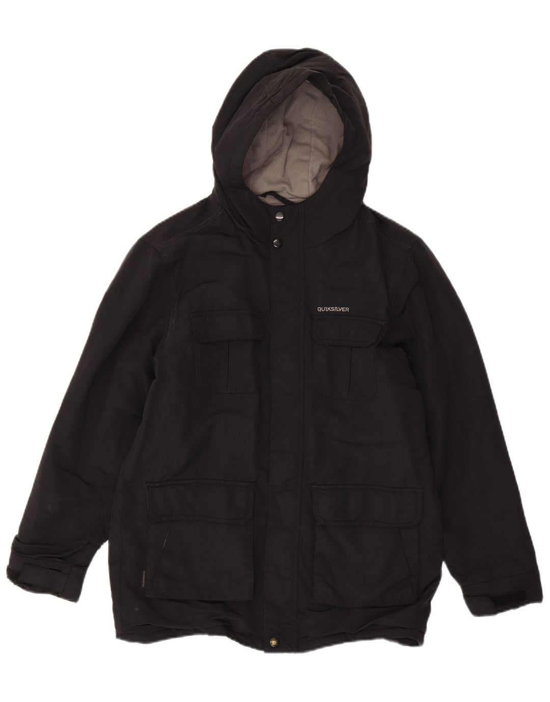 Casaco acolchoado com capuz Quiksilver Boys 13-14 anos preto