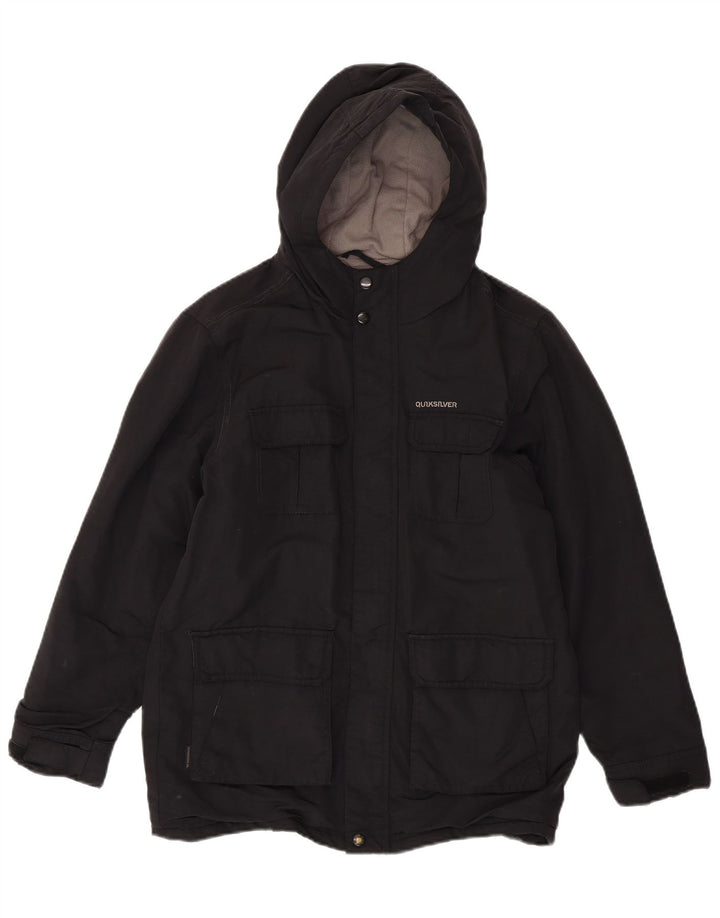 Casaco acolchoado com capuz Quiksilver Boys 13-14 anos preto