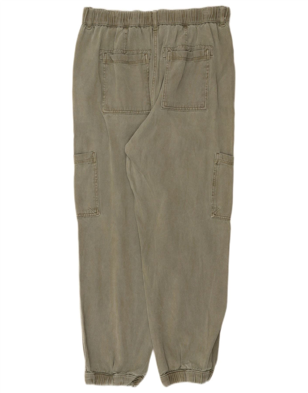 Calça cargo feminina Marks & Spencer UK 12 médio W30 L26 cáqui