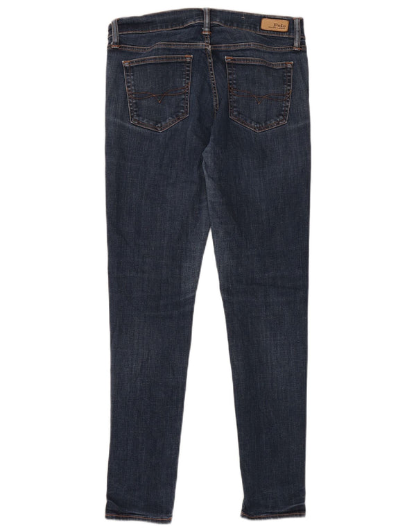 Calça jeans skinny feminina Polo Ralph Lauren W30 L30 azul algodão