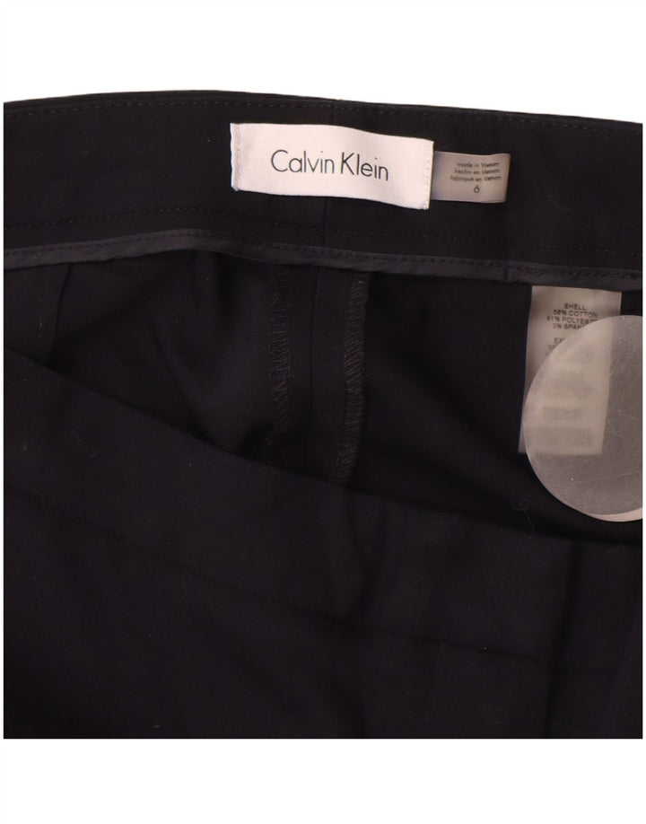 CALVIN KLEIN Calça Chino Feminina Slim EUA 6 Médio W28 L28 Azul Marinho