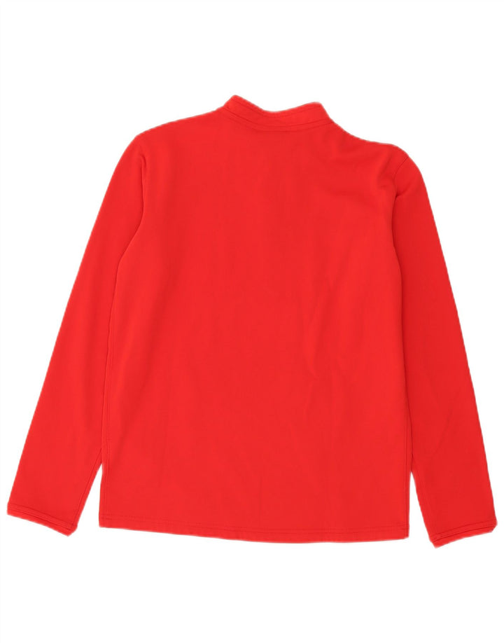 Nike Meninos Dri Fit Zip Neck Pullover Treino Top 13-14 Anos XL Vermelho