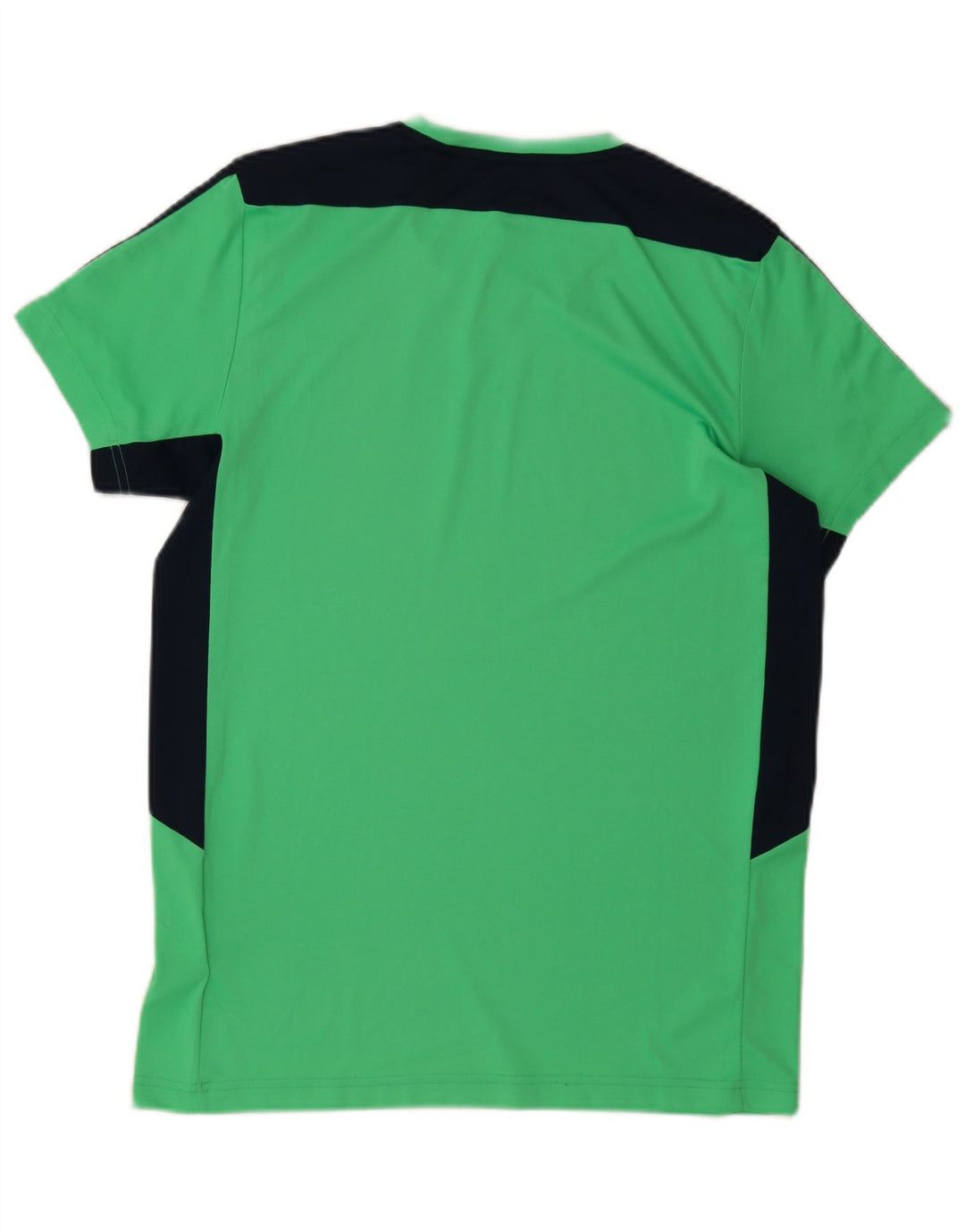 Camiseta masculina Adidas Top médio verde colorblock poliéster
