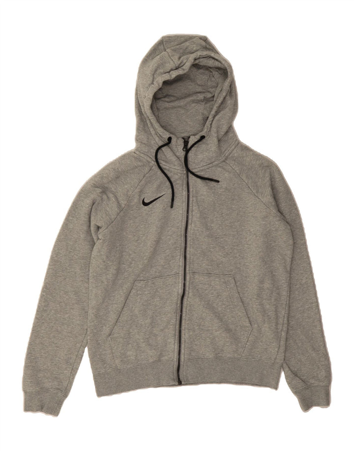 NIKE Mens Zip Hoodie Sweater Small Grey Cotton Vintage Nike and Second-Hand Nike from Messina Hembry 