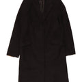 Sobretudo feminino Topshop UK 8 pequeno lã preta