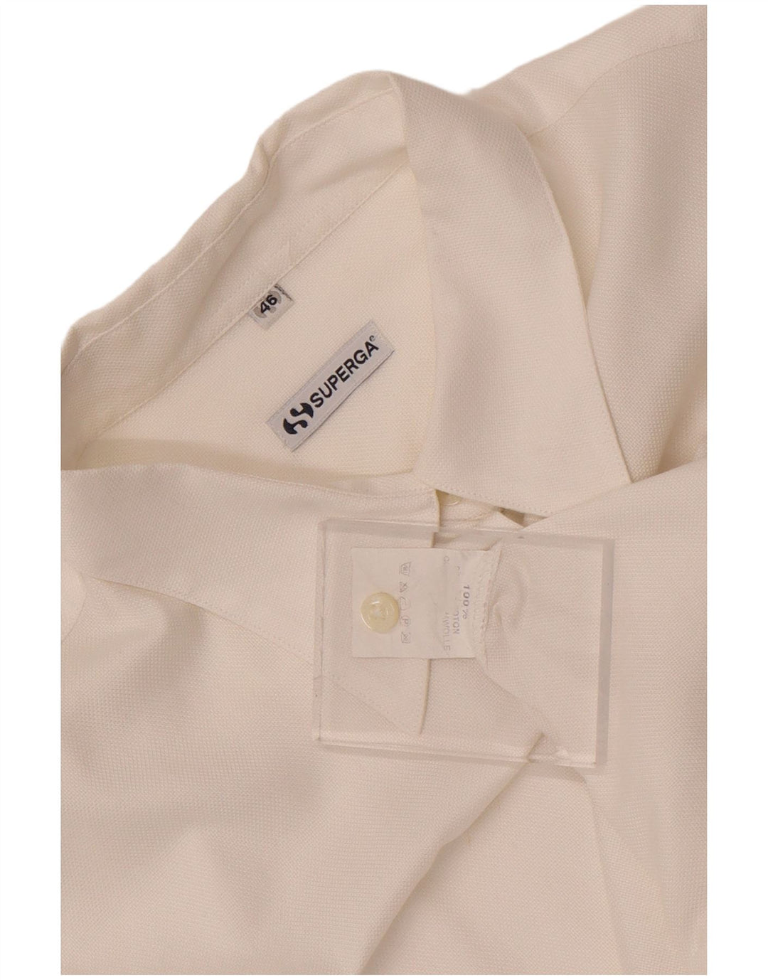 Camisa feminina Superga IT 46 grande algodão branco