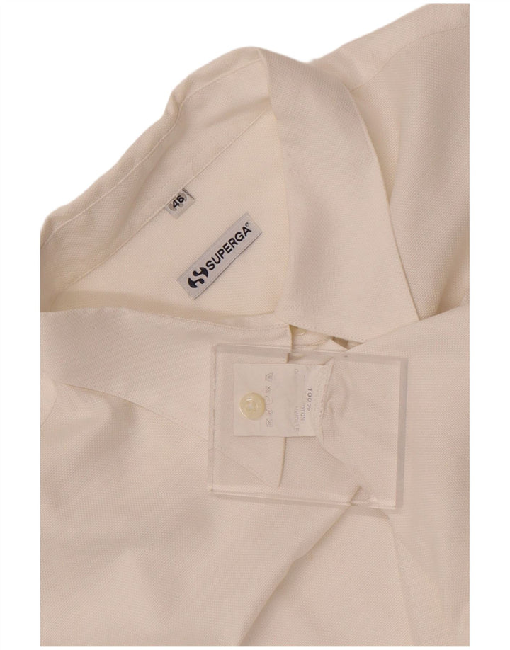 Camisa feminina Superga IT 46 grande algodão branco
