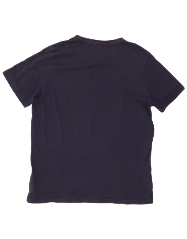 Camiseta masculina Puma Graphic Top grande algodão azul marinho