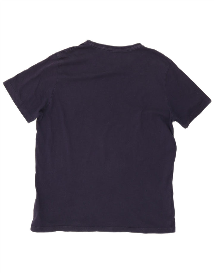 Camiseta masculina Puma Graphic Top grande algodão azul marinho