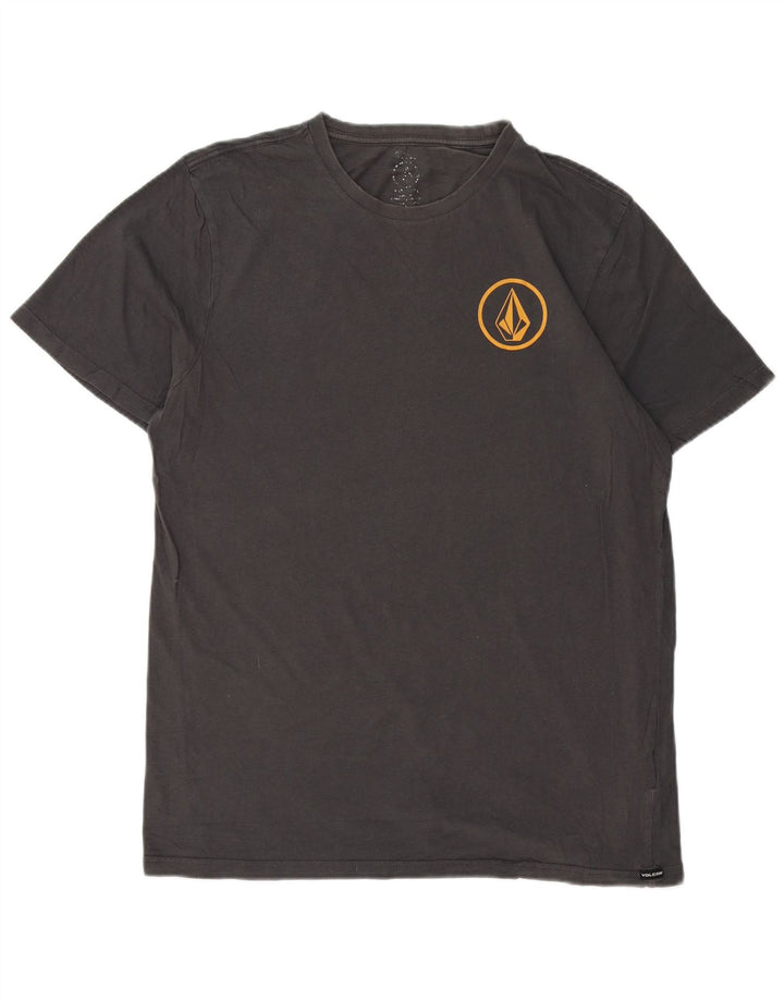 Camiseta masculina Volcom Top cinza médio algodão