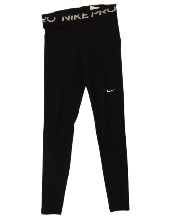 Leggings Nike Dri Fit Graphic UK 10 Pequeno Poliéster Preto