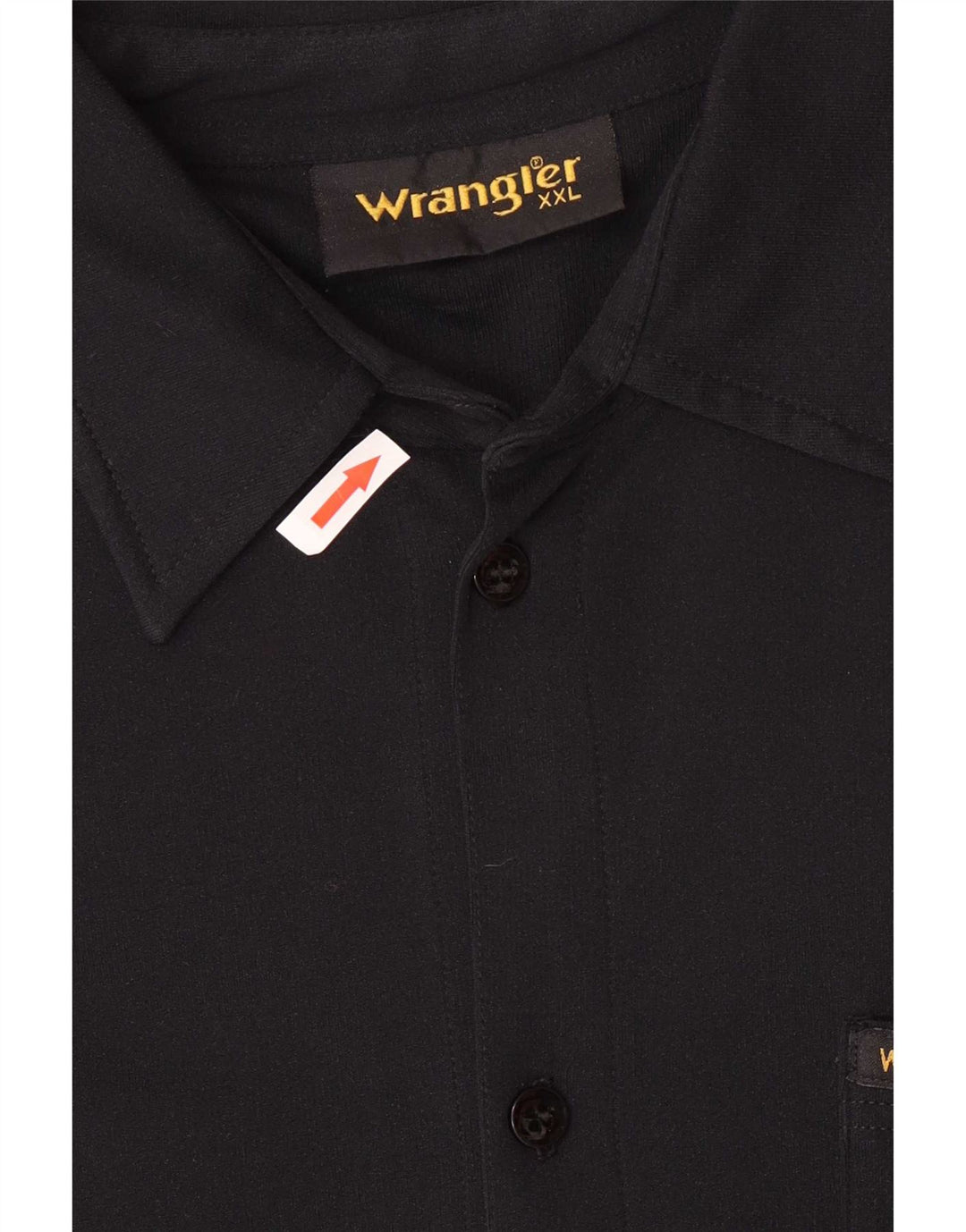 Camisa Wrangler masculina de manga curta 2XL poliamida preta