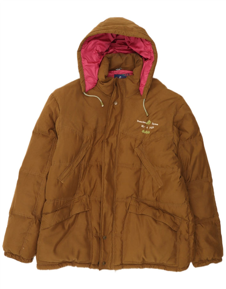 Jaqueta acolchoada masculina DUBIN IT 54 2XL poliéster marrom