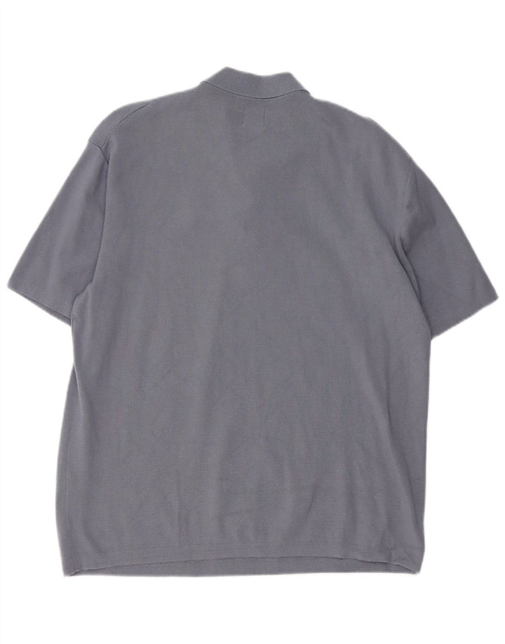 Camisa polo masculina Zara grande viscose cinza