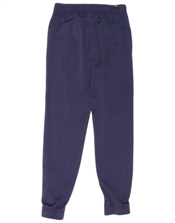 Calça de treino masculina Puma Joggers médio azul marinho poliéster