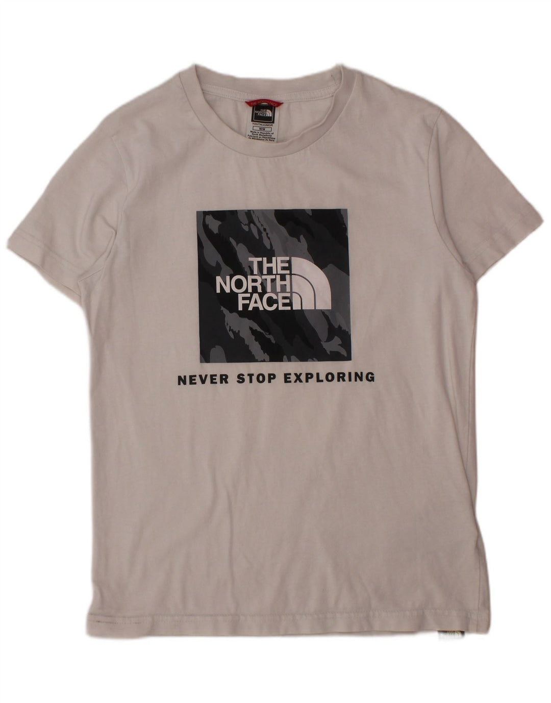 Camiseta gráfica THE NORTH FACE Boys 9-10 anos médio branco