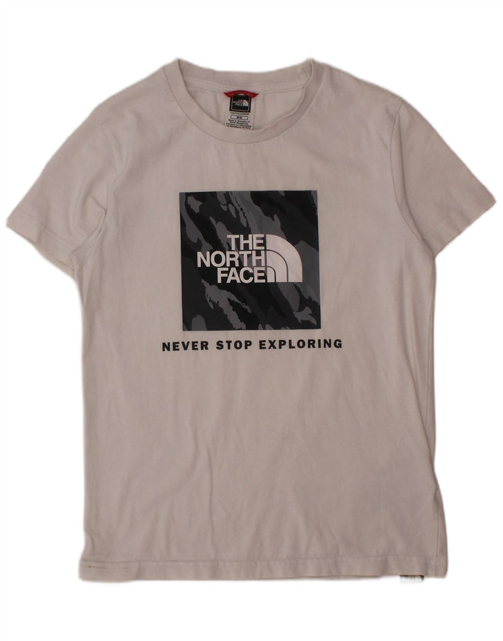 Camiseta gráfica THE NORTH FACE Boys 9-10 anos médio branco