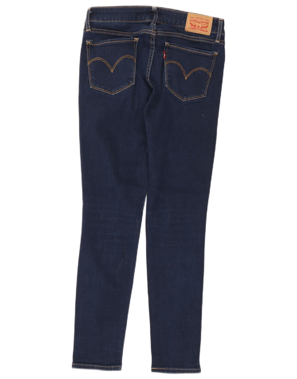Calça jeans feminina Levi's 711 skinny W27 L28 azul marinho algodão