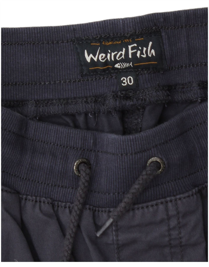 Shorts esportivos masculinos Weird Fish médio azul marinho