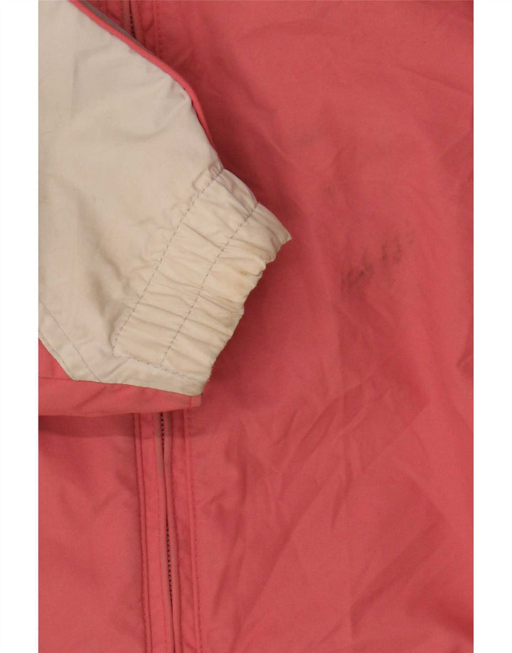 Jaqueta de esqui feminina com capuz Columbia UK 14 médio vermelho colorblock poliamida