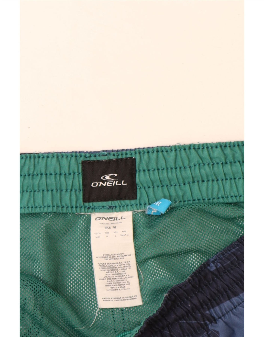 Shorts de natação masculino O'Neill gráfico médio azul marinho floral poliéster