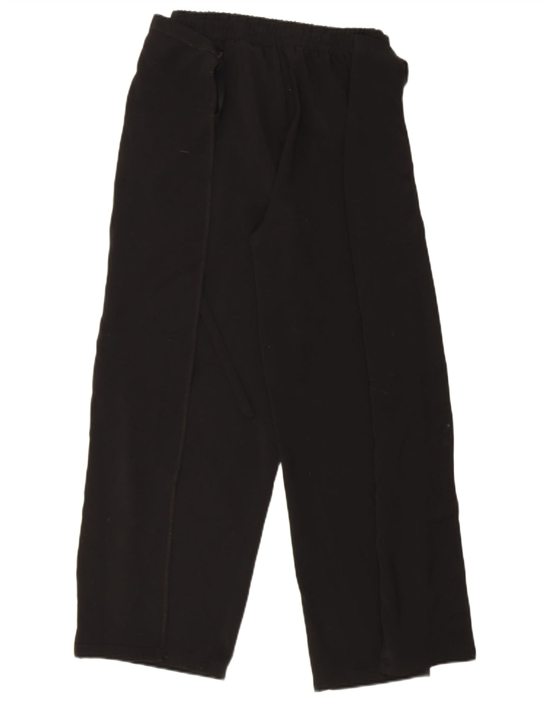 Zara Calça feminina casual envoltória média W30 L27 poliéster preto