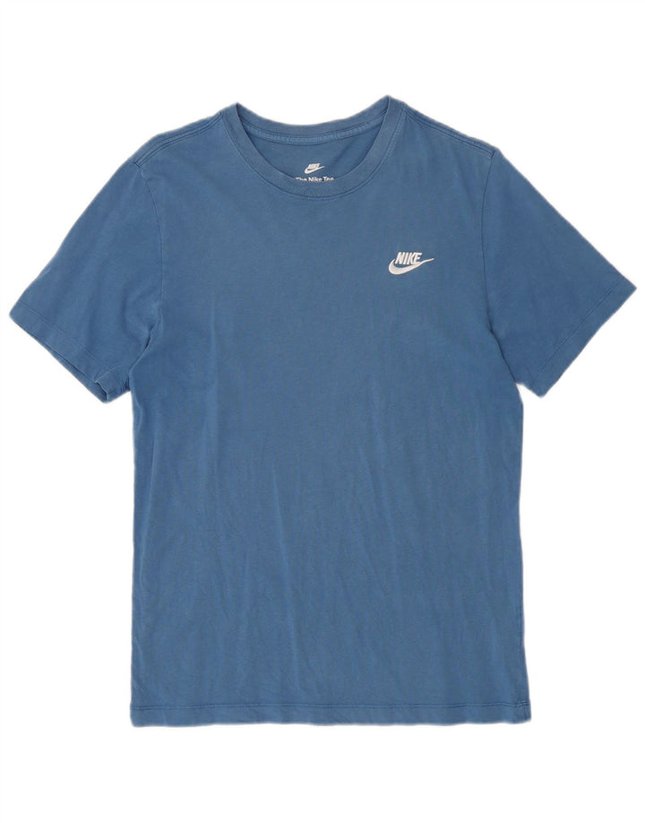 Camiseta masculina Nike Top pequeno algodão azul