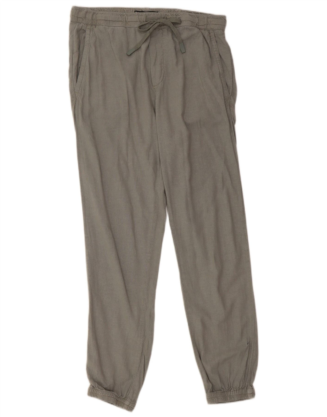 Calça jogger feminina Zara Chino médio W30 L27 cinza viscose