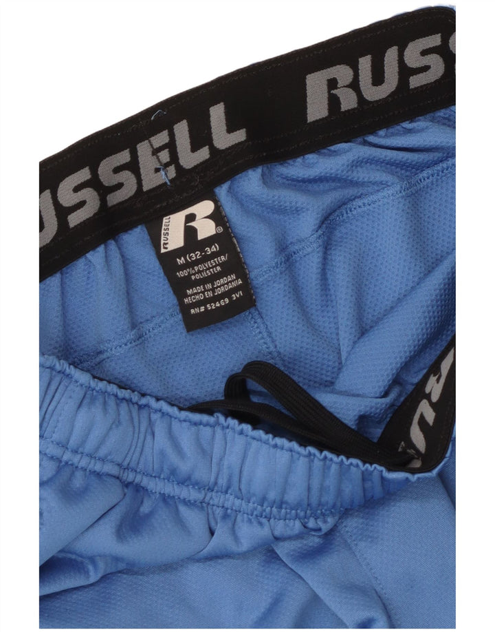 Russell Athletic Mens Sport Shorts poliéster azul médio Colourblock