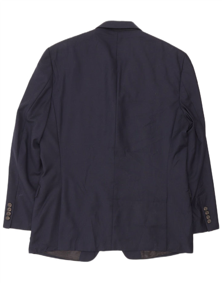 Jaqueta Blazer Masculina Ralph Lauren com 2 Botões Reino Unido 42 Grande Lã Azul Marinho Clássico