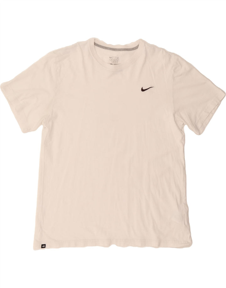 NIKE Mens Standard Fit T-Shirt Top XL White Cotton Vintage Nike and Second-Hand Nike from Messina Hembry 