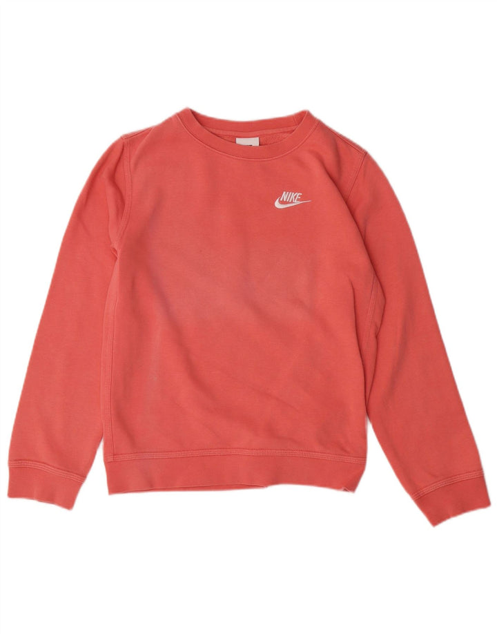 Moletom NIKE Meninas Jumper 10-11 Anos Médio Rosa Algodão