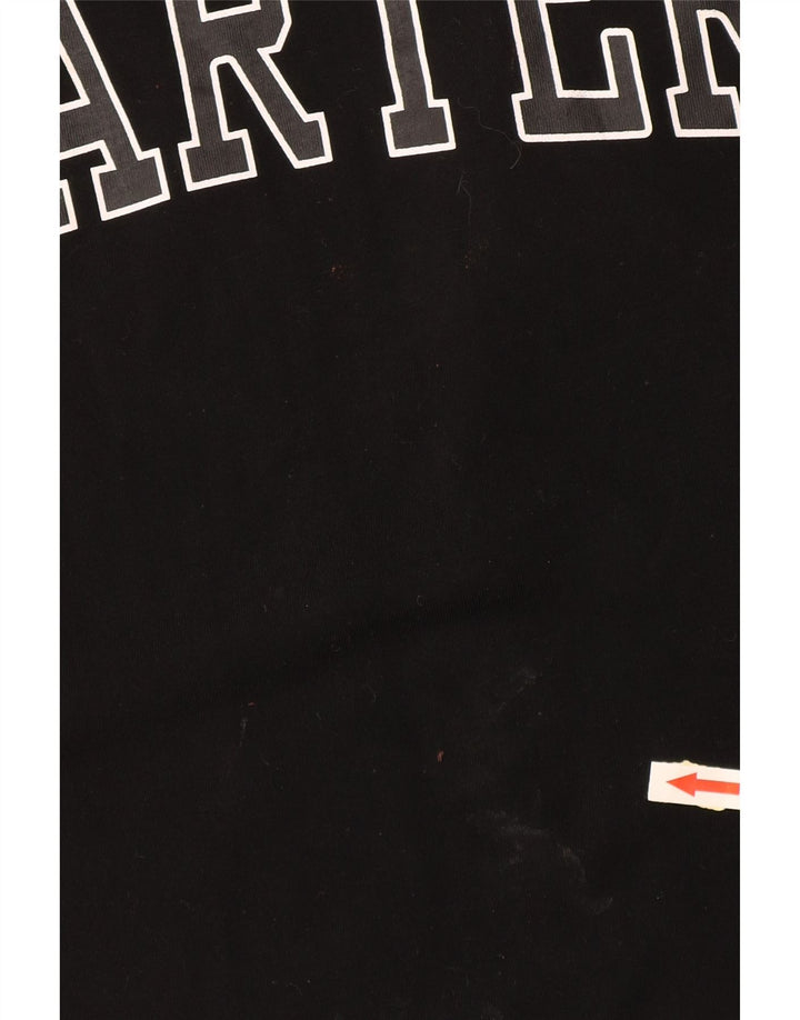 Camiseta gráfica masculina STARTER Top pequeno algodão colorido preto