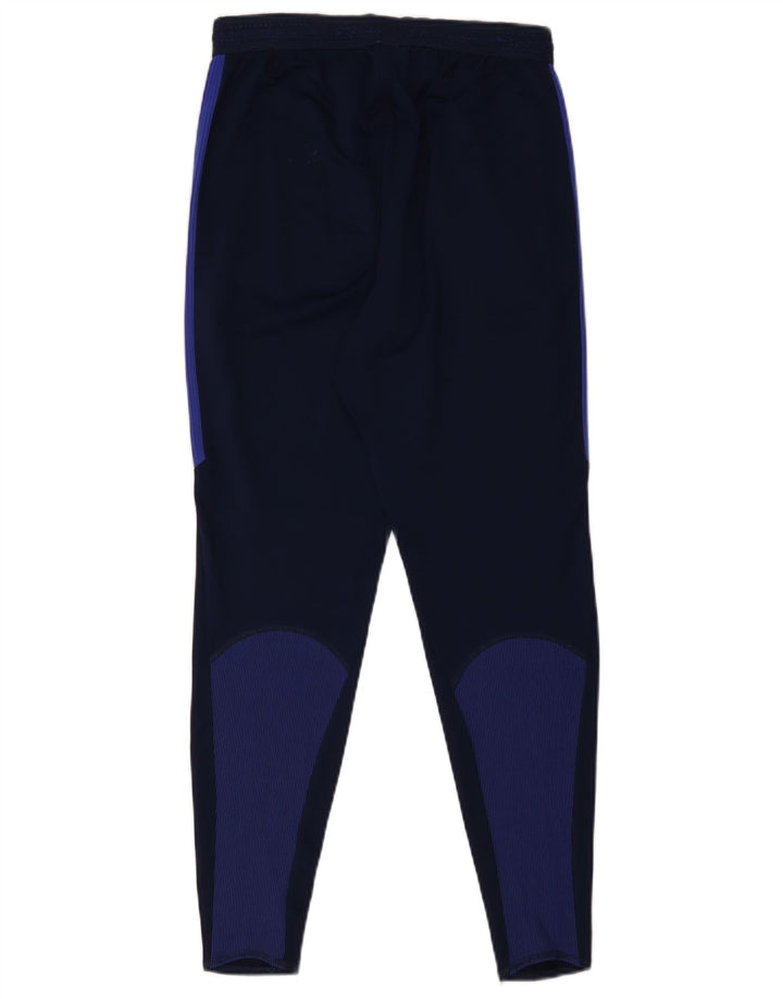 Calça de treino masculina Nike Dri Fit pequena azul marinho colorblock