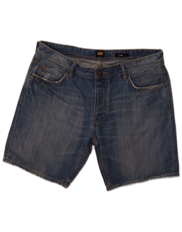 Shorts jeans masculino LEE W36 grande algodão azul