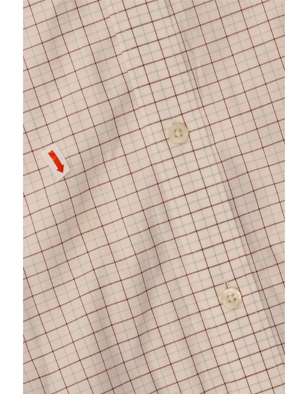 J. CREW Camisa masculina slim tamanho 17 1/2 XL algodão xadrez branco