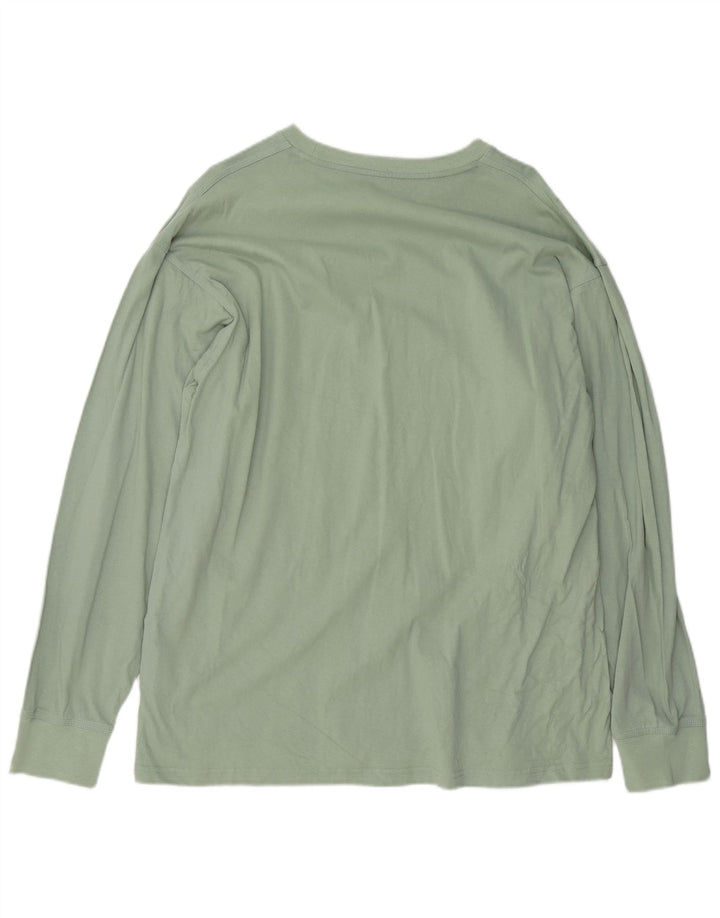 Carhartt Mens Top Manga Longa XL Verde Algodão