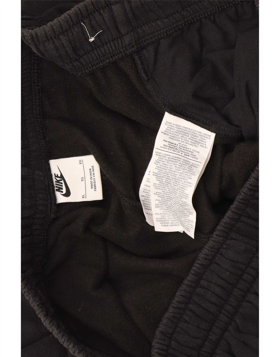 Shorts esportivos masculinos Nike XL algodão preto