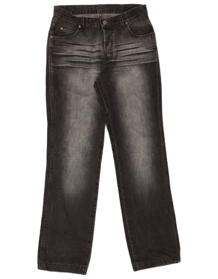 Wrangler Calça jeans reta masculina W32 L32 preta