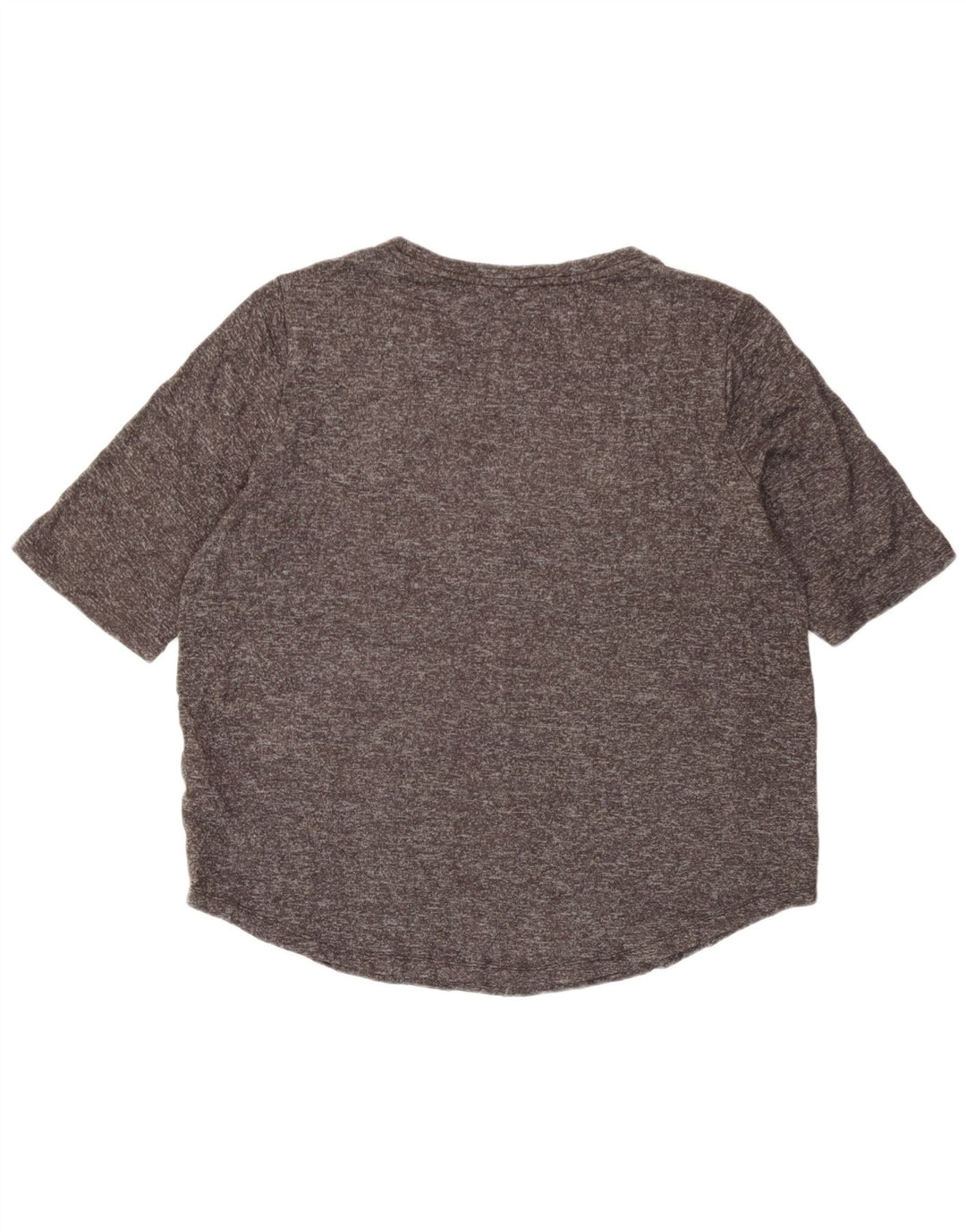 Camiseta feminina Marks & Spencer UK 14 grande viscose manchada cinza