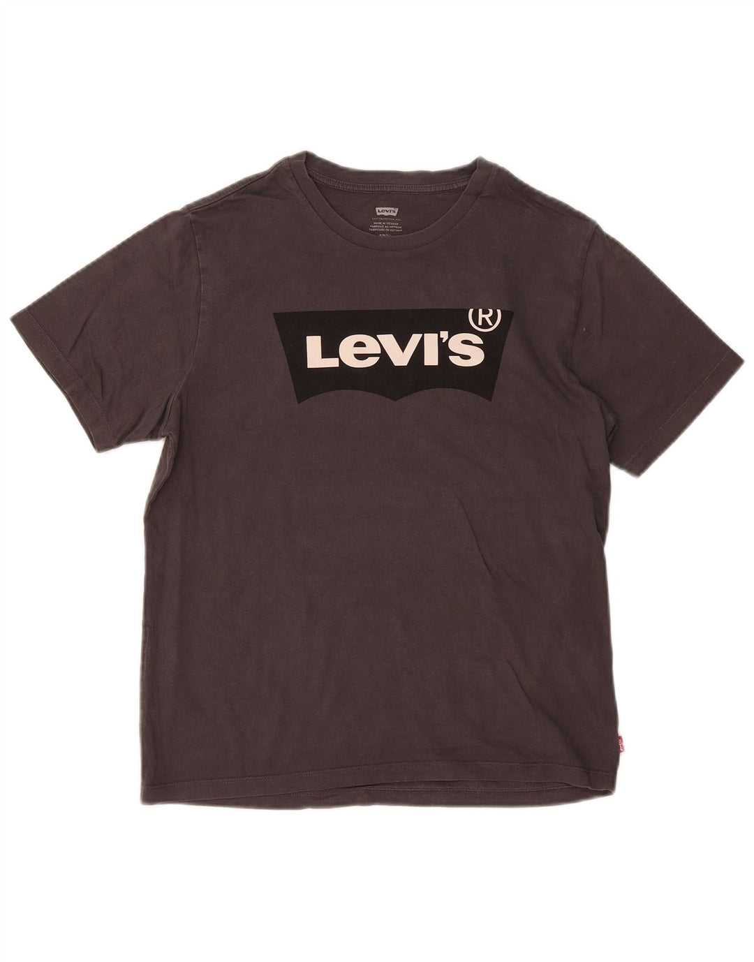 Camiseta gráfica masculina Levi's Top pequeno algodão cinza