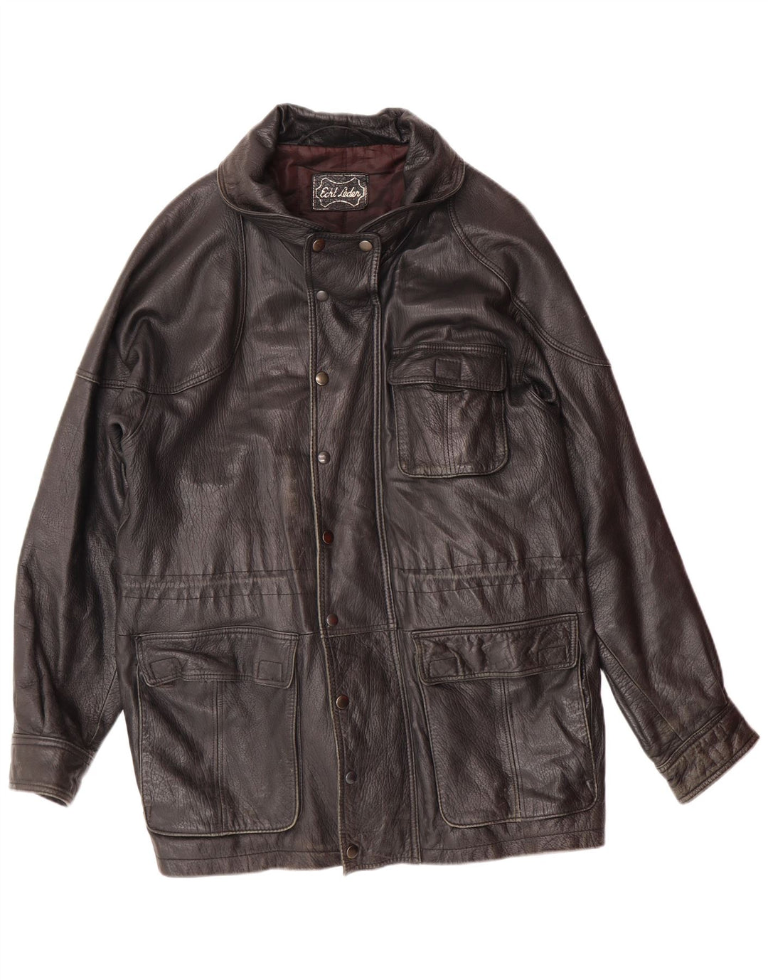 Jaqueta de couro masculina VINTAGE UK 40 grande couro preto