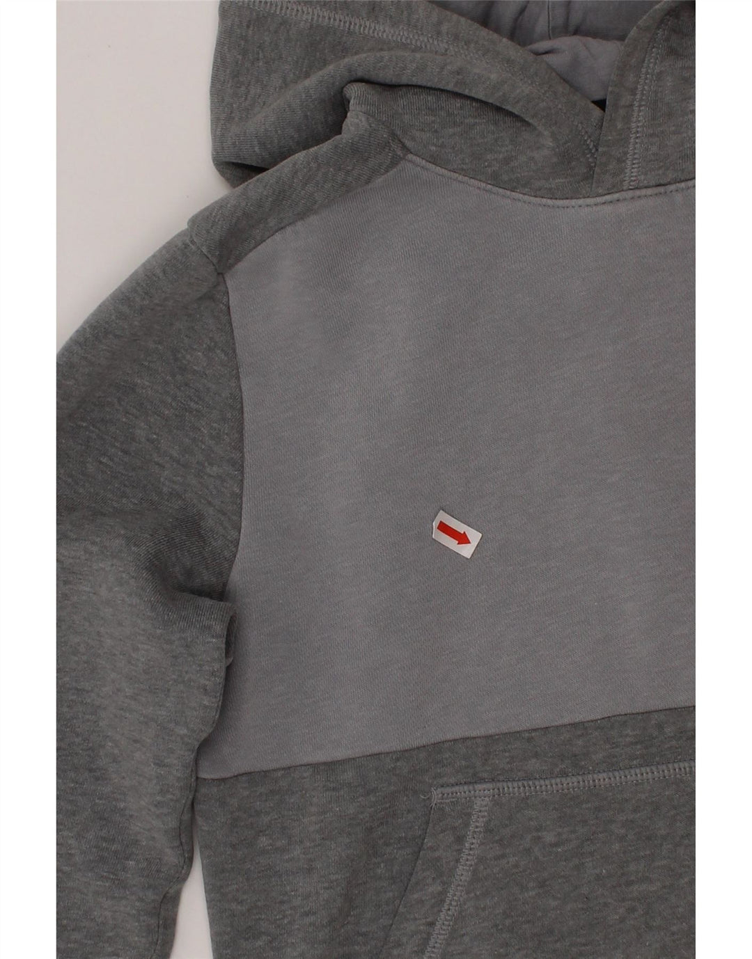 UNDER ARMOUR Boys Cold Gear moletom com capuz 7-8 anos pequeno algodão cinza