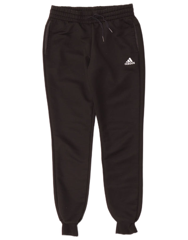 Calça de treino feminina Adidas Joggers UK 4/6 XS preto poliéster