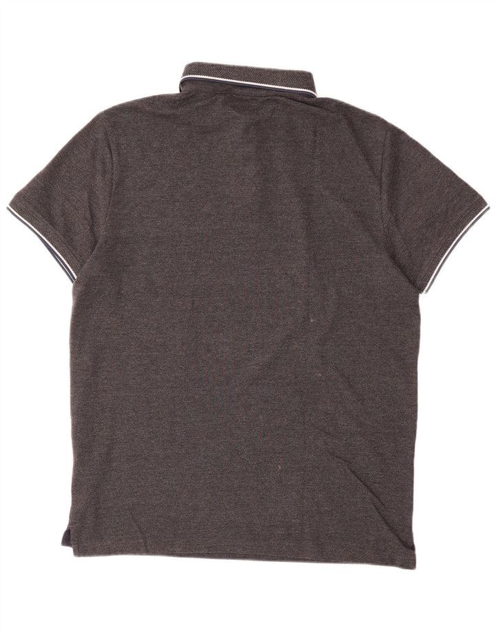 Camisa polo masculina JACK WILLS grande algodão cinza