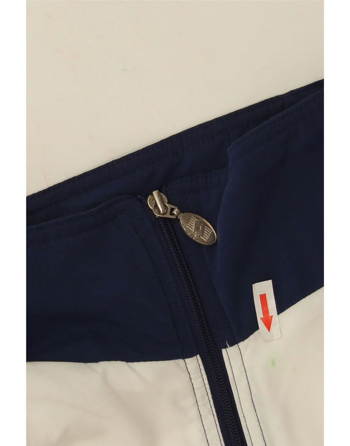 Lotto masculino gráfico agasalho jaqueta grande bloco colorido azul marinho