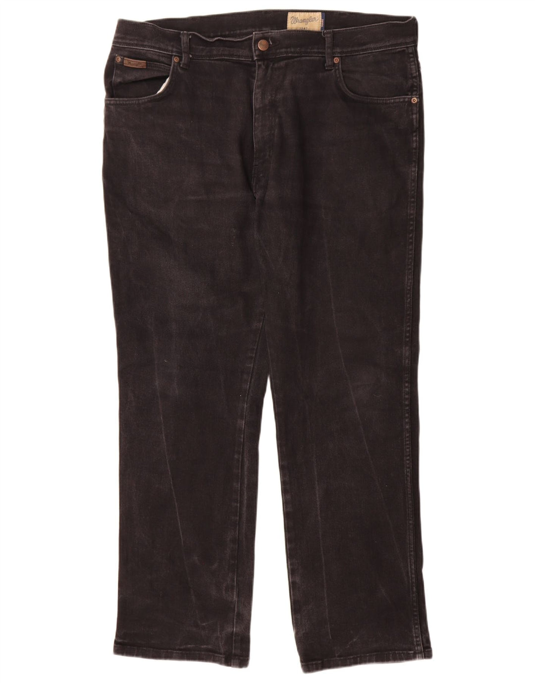 Wrangler Masculino Texas Straight Jeans W38 L30 Algodão Preto