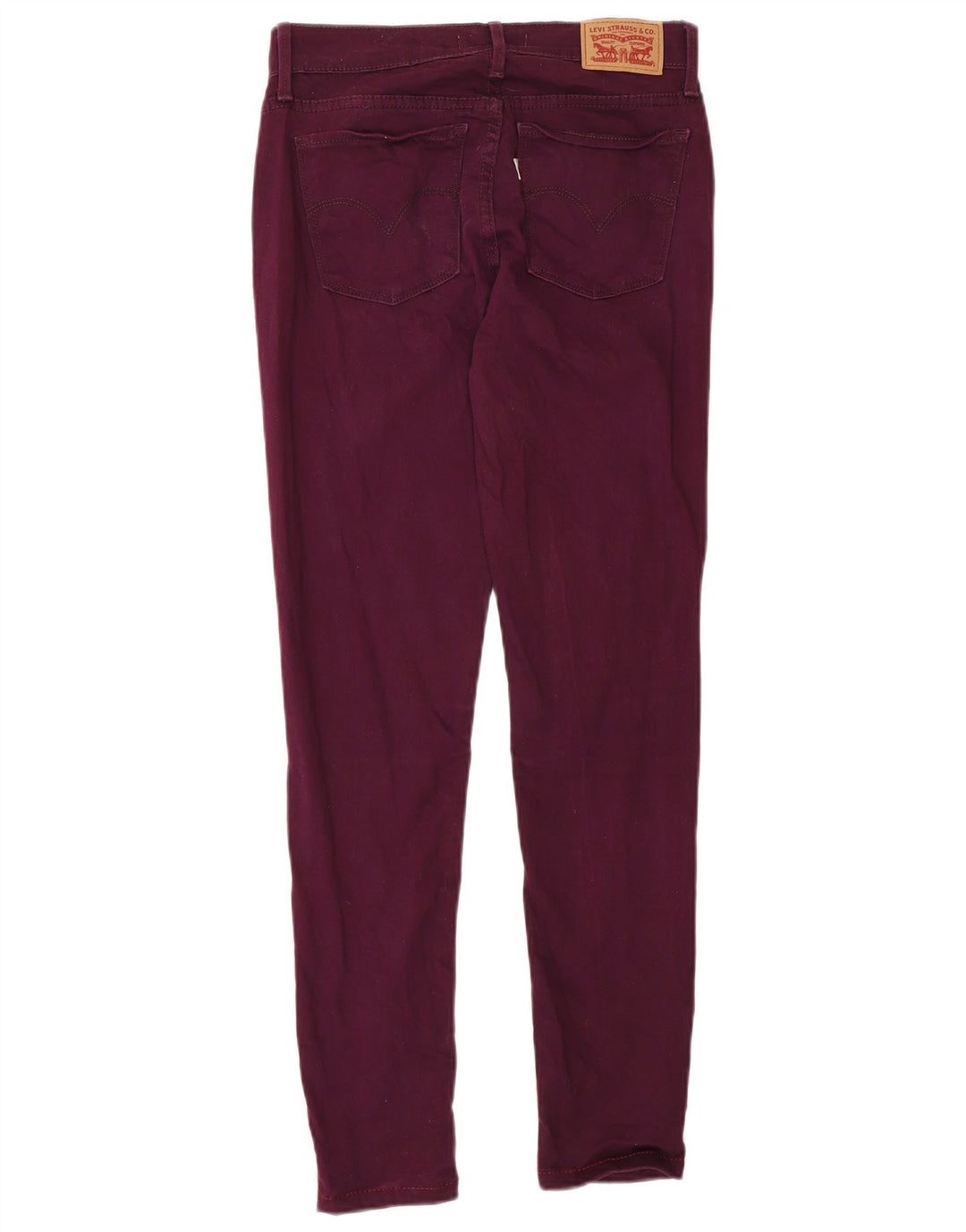 Calça jeans feminina Levi's 710 Super Skinny W26 L28 algodão roxo
