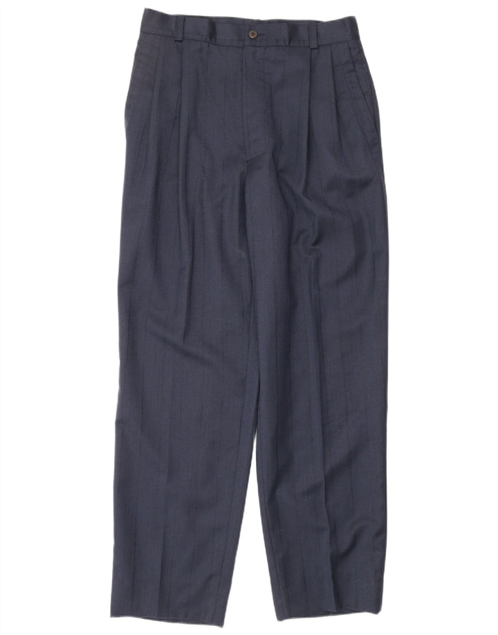 GIANNI VERSACE Terno masculino de 2 peças Reino Unido 40 Grande W30 L30 Azul marinho clássico