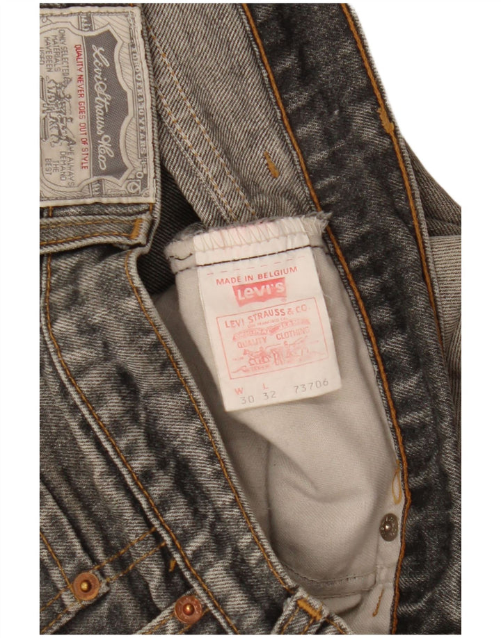 Levi's Mens Slim Jeans W30 L32 Cinza Algodão